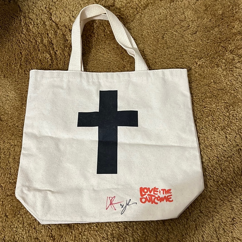 💜4-for-$20💜 Signed Love and the Outcome Tote Bag